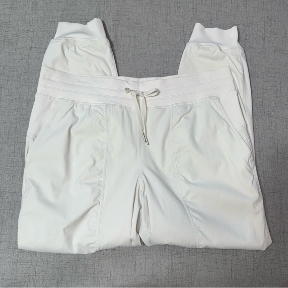 Lululemon Dance Studio Joggers Bone Off White Size 14 Like New - Picture 11 of 14